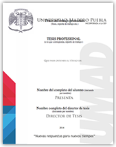 Portada Tesis - Universidad Madero Puebla - UMAD